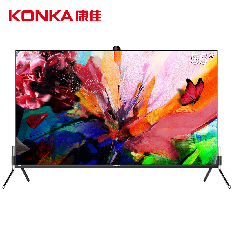 康佳(KONKA) 丘比特I 智慧屏电视 55英寸 升降摄像头 远场语音 4K超高清 智能网络教育 PDR55高清大图