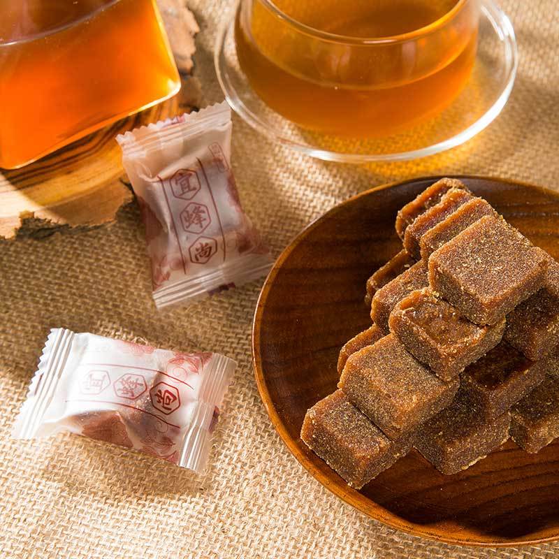 宜蜂尚黑糖姜茶大姨妈宫寒姜糖块红糖水老姜汤调理200g*2盒组合装