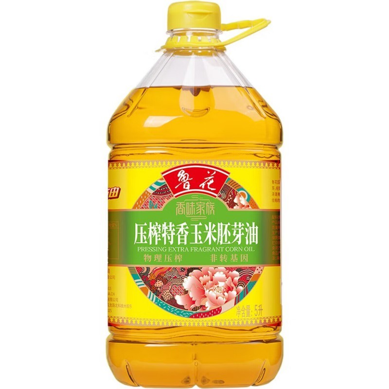 鲁花香味家族玉米胚芽油 -5L