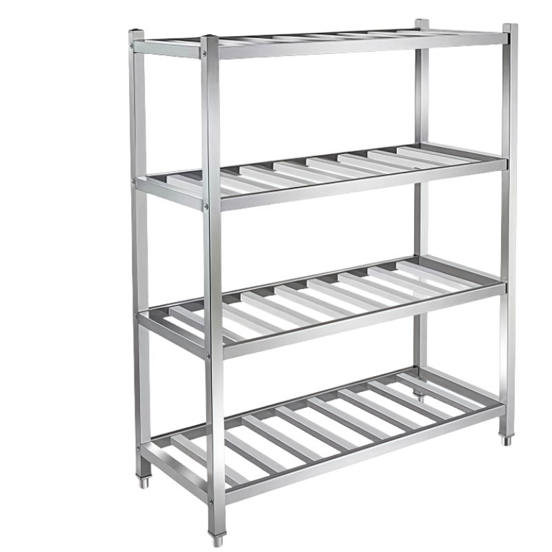 怡卓欧不锈钢置物架四层高清大图