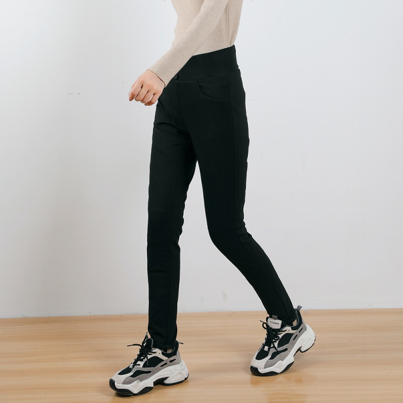 90绒白鹅绒高腰外穿新款加厚大码冬季保暖修身羽绒裤女