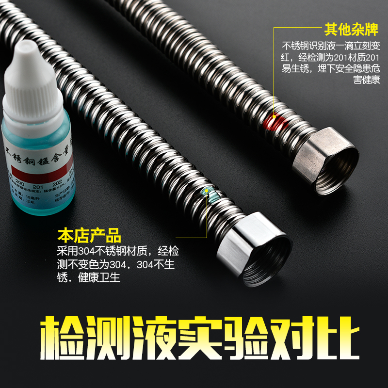 波纹管闪电客4分6分1寸盘管热水器冷热金属进出水管毛坯管整圈
