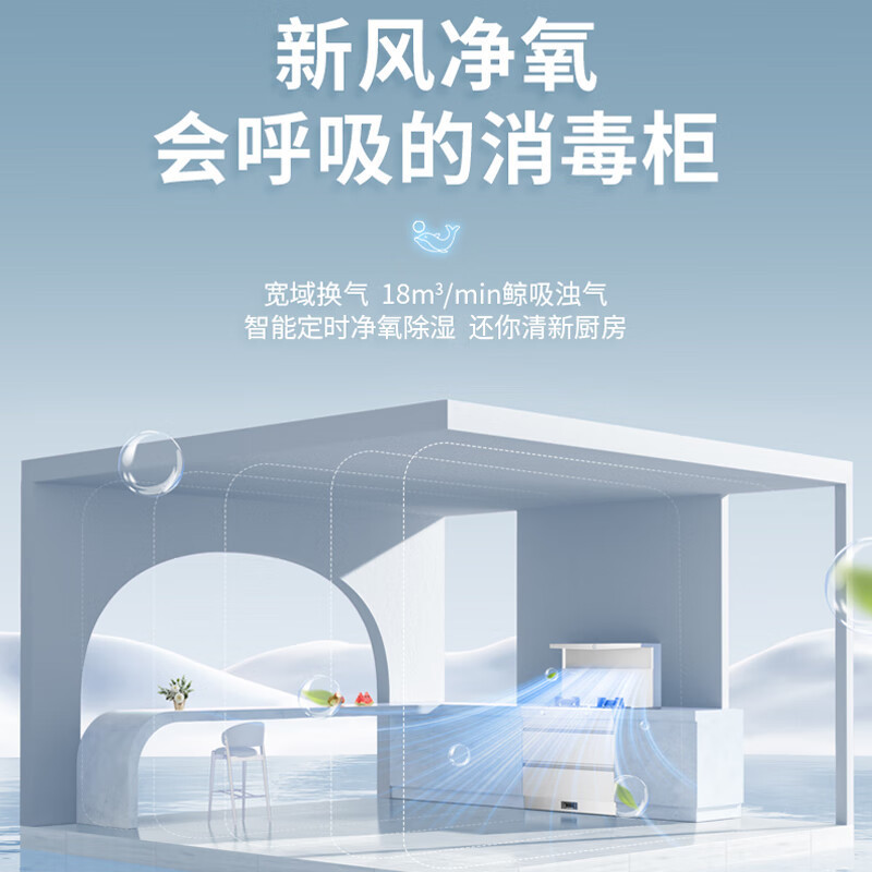 森歌(SENG)集成灶L1 消毒柜款 二星级消毒外观美 大容量 一体式吸烟机燃气灶具 抽油烟机燃气灶灰色液化气高清大图