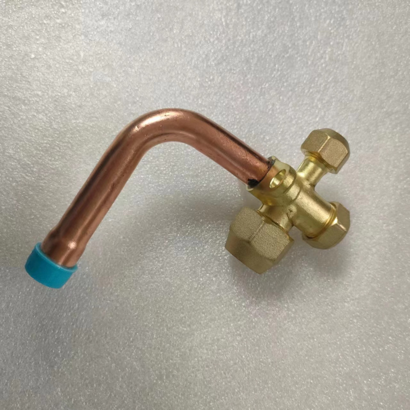 帮客材配 全新原件 空调外机截止阀 三通 低压弯管 4分弯管 12.7mm R410A变频 收前验货高清大图