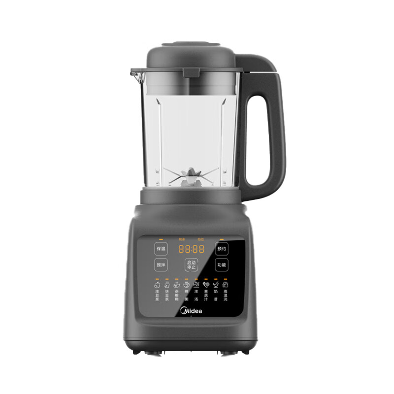 美的(Midea)破壁机1.2L双豆浆模式8大菜单功能一键高温净洗12h智能预约 MJ-PB5P2-A2