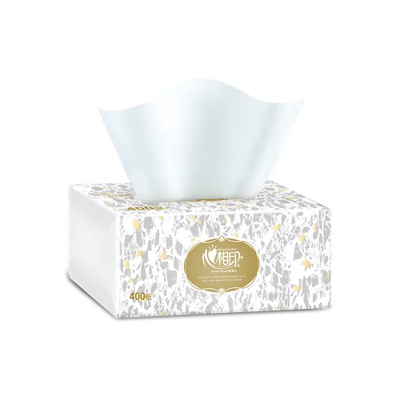 心相印抽纸商务纸巾原生木浆2层200抽纸餐巾纸60包整箱RDT200高清大图