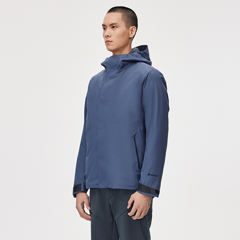 凯乐石硬核壳冲锋衣男羽绒三合一冬户外GTX防暴雨登山服鹅绒外套
