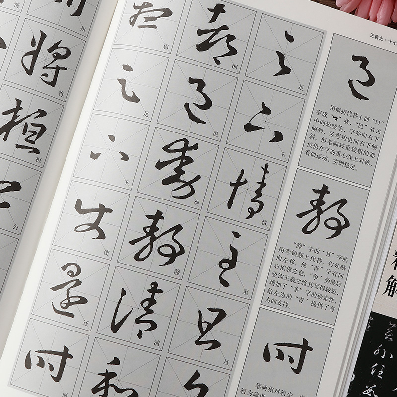 [正版]王羲之草书临习技法精解 历代名家碑帖毛笔草书入门技法教程 王羲之十七帖丧乱得示帖初月帖平安帖七月都下帖妹至帖其书高清大图