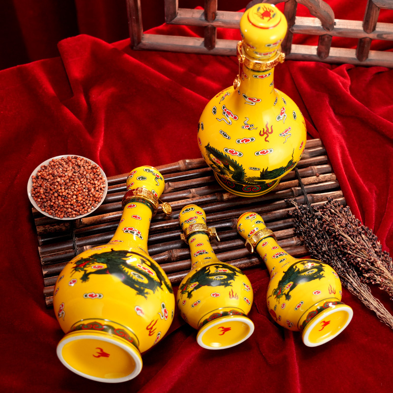 牛栏山经典二锅头 黄龙 清香型白酒 52度 500ml*2 125ml*2 礼盒装