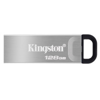 金士顿(Kingston)128GB U盘 DTKN高速金属外壳闪存优盘USB3.2 Gen 1读速200MB/s 银色