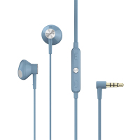 Sony/索尼 STH32(蓝色)立体声有线耳机入耳式防水防尘运动耳塞通话线控带麦