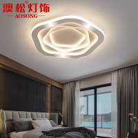 澳松 北欧后现代吸顶灯时尚简约轻奢客厅灯个性创意花朵卧室餐厅书房led三色变光灯饰