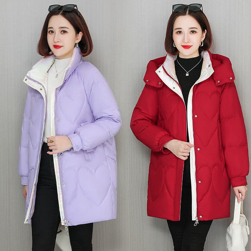 免费试穿 2024冬季雪中鹅羽绒服女新中长款小个子连帽时尚休闲白鸭绒品牌外套羽绒服女冬季中长款时尚连帽洋气修身大码外套图片