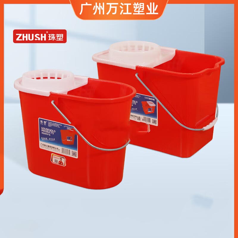 珠塑 1234 400*200*300mm 地拖桶 红色 (计价单位:个)