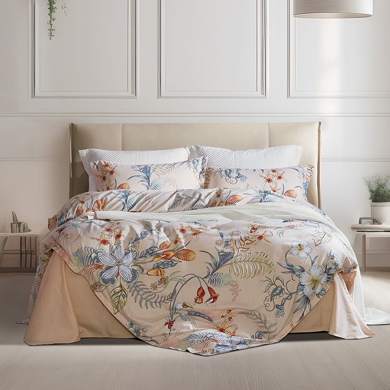 富安娜床单四件套/鹊舞江南203*229cm高清大图