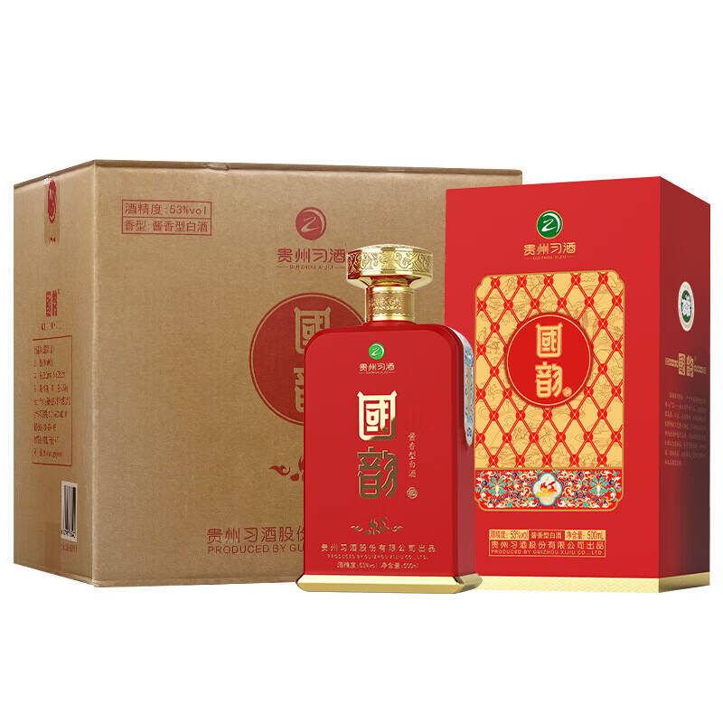 习酒国韵红 53度500ml酱香型 新老版本年份随机高清大图