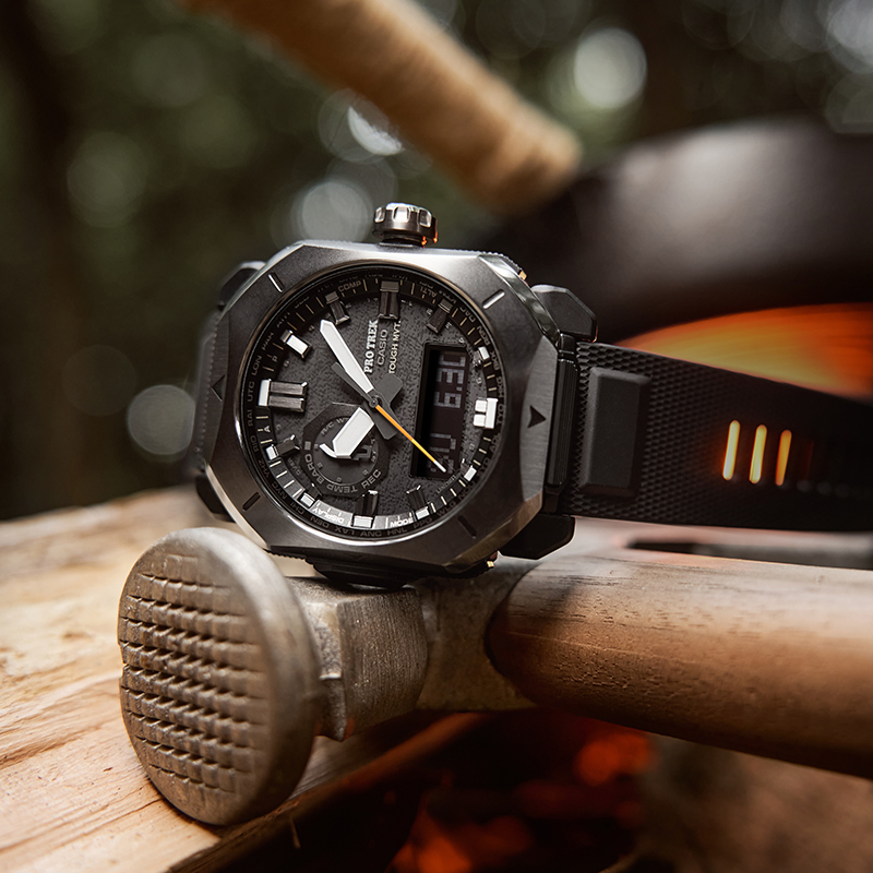 casio旗舰店卡西欧手表男太阳能电波protrek防水户外运动登山表防水