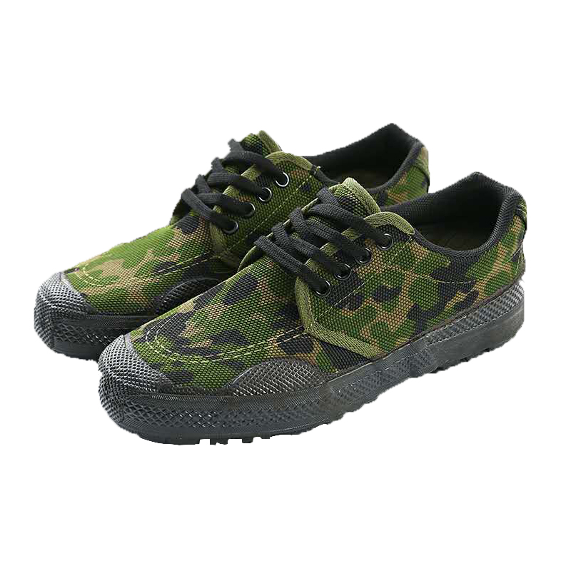 YL-7007劳保鞋工地民工户外胶鞋99作训鞋迷彩鞋耐磨透气军训 小碎花40码