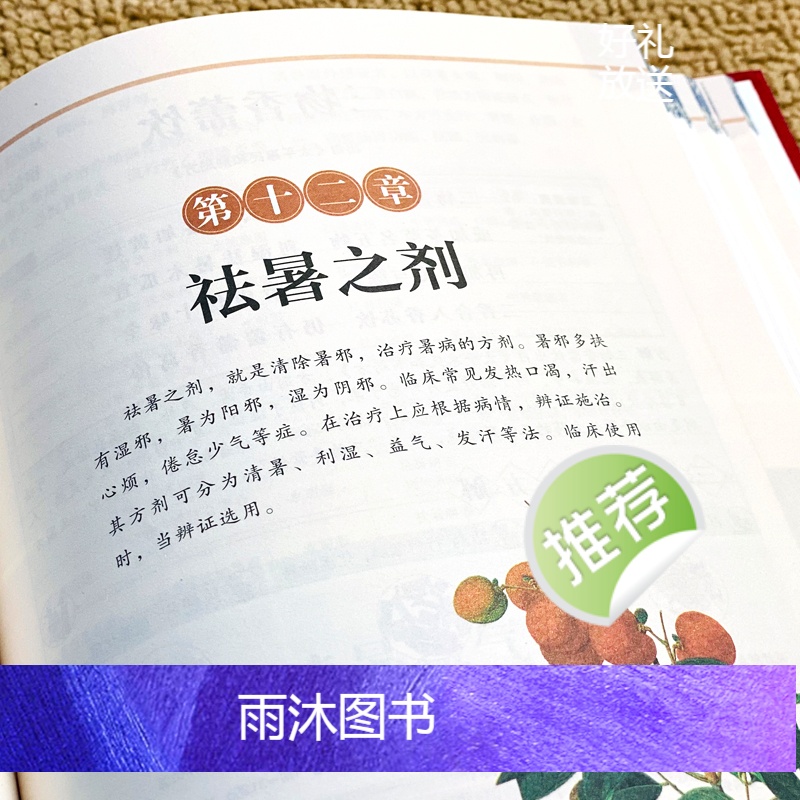 [正版]汤头歌诀全书彩绘版布面精装白话解释彩图对照中医名著经典基础入门中药配方内服煎汤剂为主的药方学中医草药基础书籍名高清大图