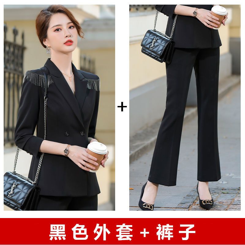 休闲西装外套女时尚职业装气质范西服主持人正装礼服套装