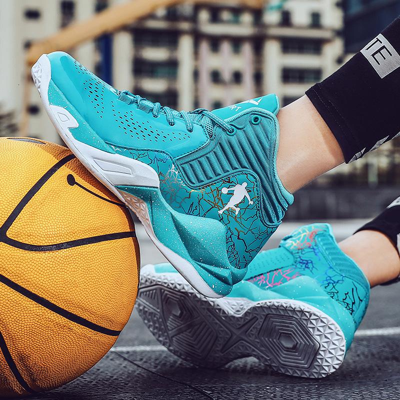 尘贺 高帮篮球鞋男女防滑耐磨减震休闲运动鞋学生青少年大童水泥地