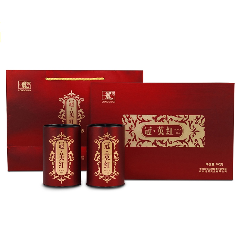 【2020新茶上市】西湖龙冠英德红茶春茶叶广东特产英红红茶茶叶50g*2罐组合装