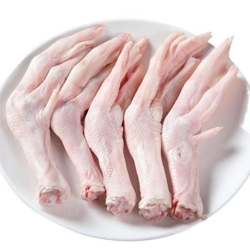 新鲜冷冻大鹅掌鹅爪农家散养大白鹅鹅爪鹅掌生鹅脚鹅肉顺丰2斤装17个