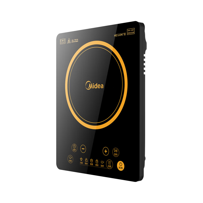 美的 家用2200W大功率智能定时电磁炉 HT2218HM 黑色高清大图