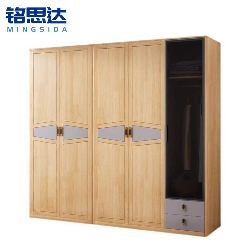 铭思达实木衣柜组合台高清大图