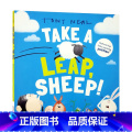 【正版】跳一跳绵羊英文原版绘本 take a leap sheep 儿童睡前读物家庭亲子教育性格习惯养成英语启蒙图e