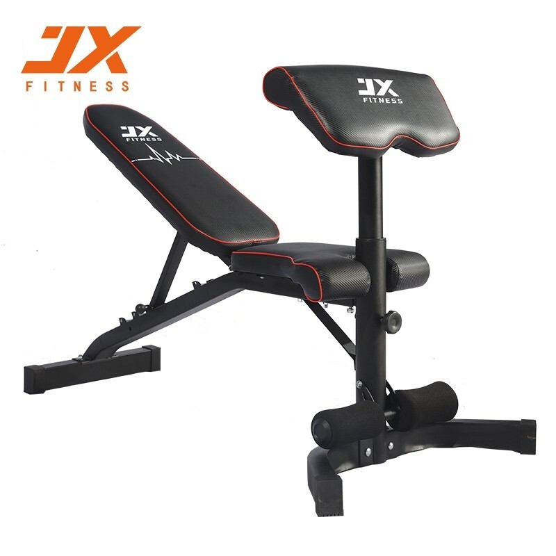 军霞(JUNXIA)JX-720家用多功能可调节哑铃凳室内器材杠铃卧推飞鸟辅助训练椅