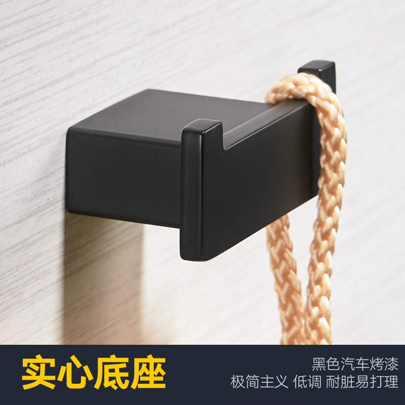 汐岩单个衣服衣帽钩单钩壁挂挂衣钩墙壁进衣柜浴室鞋柜挂钩高清大图