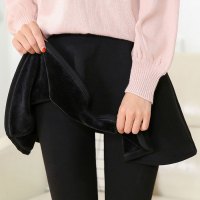 SUNTEK棉裙裤一体女秋冬加绒加厚打底裤裙假两件冬季外穿带裙子连裤裙打底裤