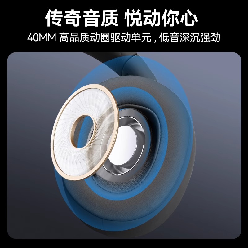 JBL T720BT蓝牙耳机,深海蓝高清大图