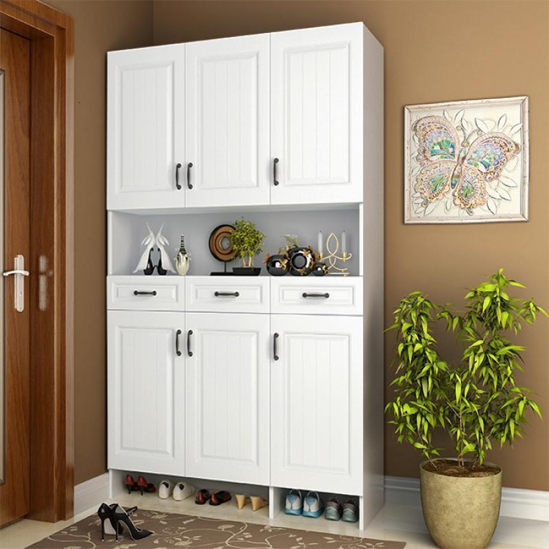 森美人入户进整体鞋柜玄关柜大容量一体厅柜隔断柜家用口定制到顶 款式十一：120宽205高37深支持定制组装