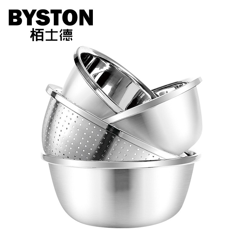 栢士德欧式盆套装 BST-011B 18CM+20CM+24CM+24CM沥水盆高清大图