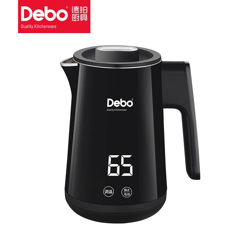 Debo德铂多瑞特800W电热水壶0.8L 210*190*232mm DB-136高清大图