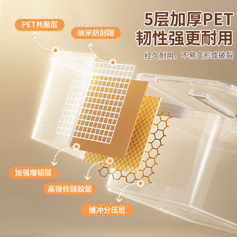 百草园透明收纳箱手提家用加厚衣服玩具零食书本整理盒塑料储物筐XXL号高清大图