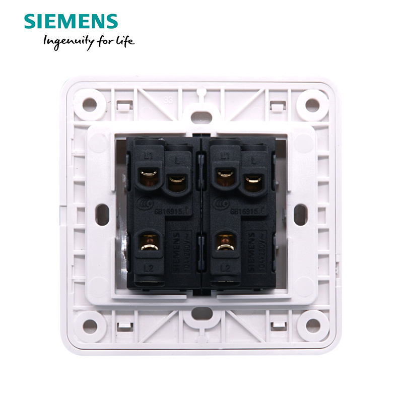 西门子(SIEMENS)开关插座 远景雅白系列二开双控5TA02161CC1