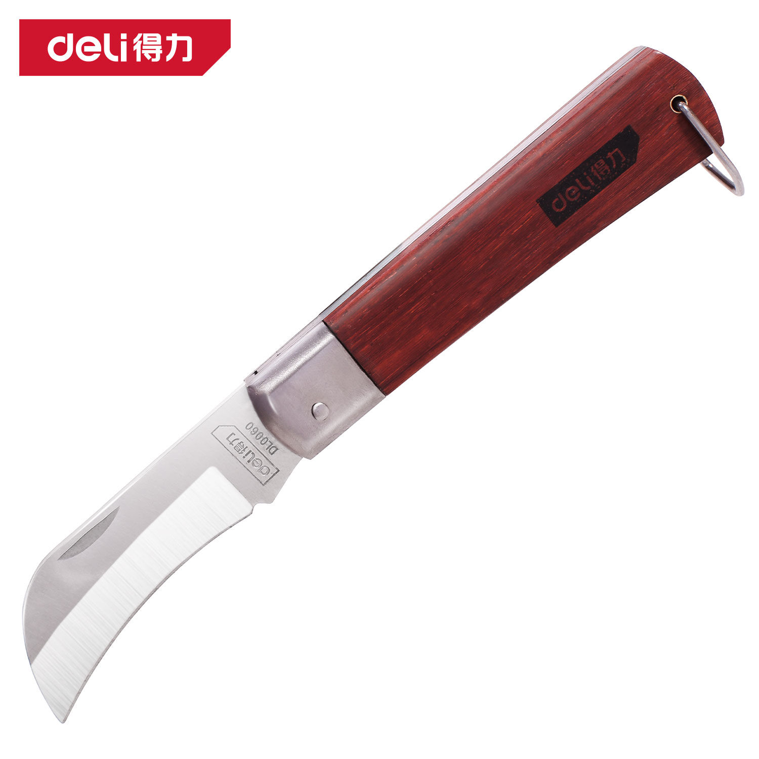 得力(DELI) DL0060 弯刃 把 电工刀