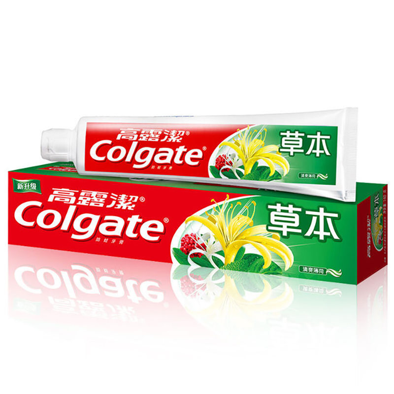 高露洁 草本牙膏140g高清大图