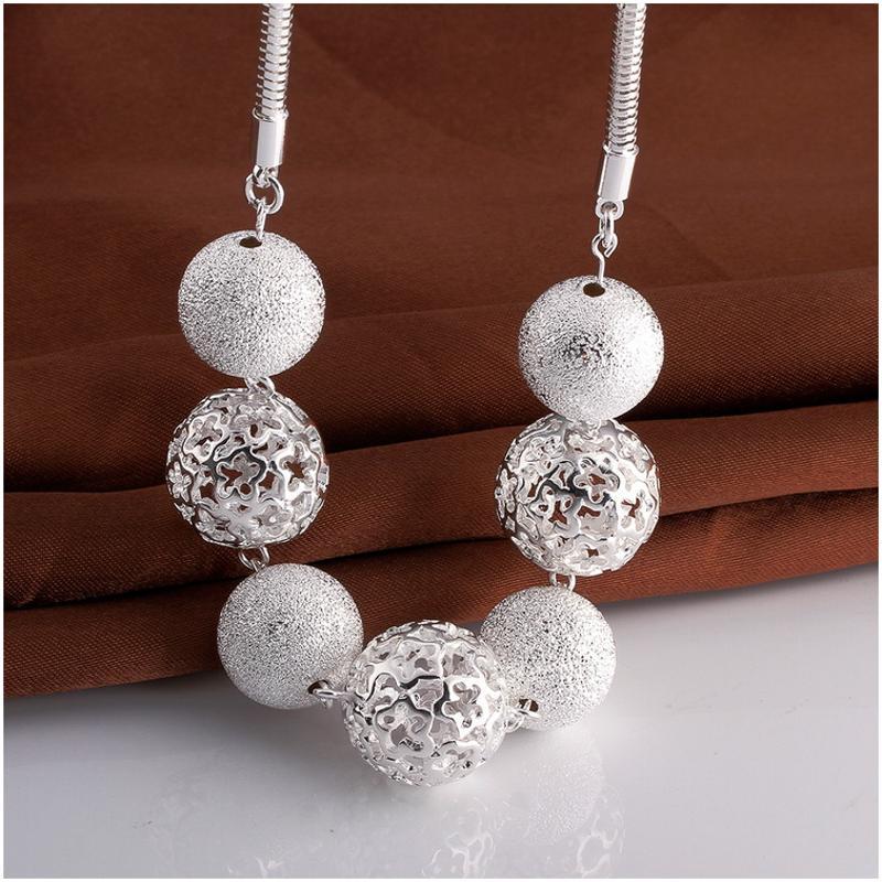 N680 Women Silver Necklace 镀925纯银女项链日韩版锁骨链潮人送女朋友七夕情人节礼物