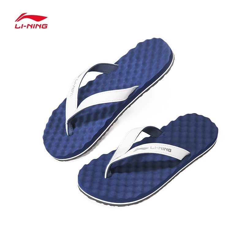 李宁拖鞋男鞋2018夏季新款人字拖正品男士耐磨减震运动鞋alsn027