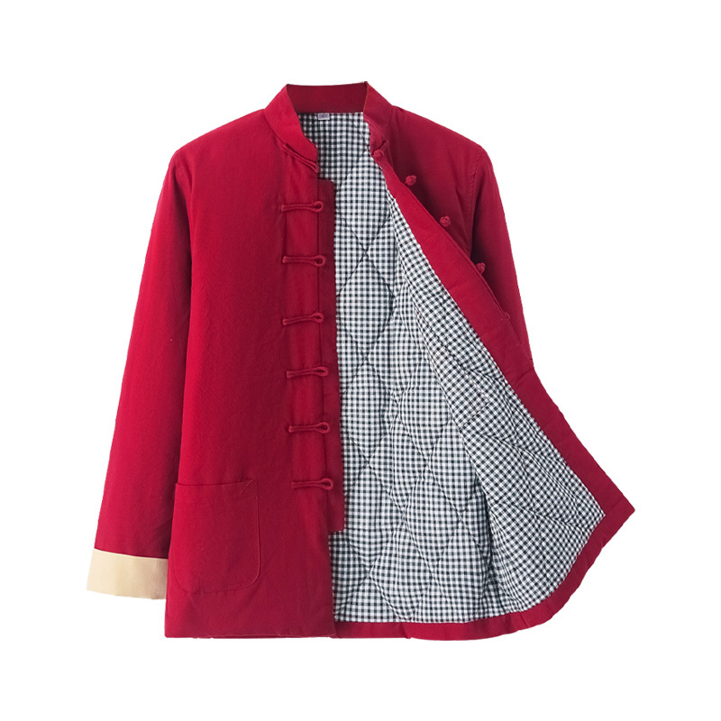 新款冬季棉花袄保暖外套男中式立领唐装棉衣棉服中国风中老年棉袄棉衣