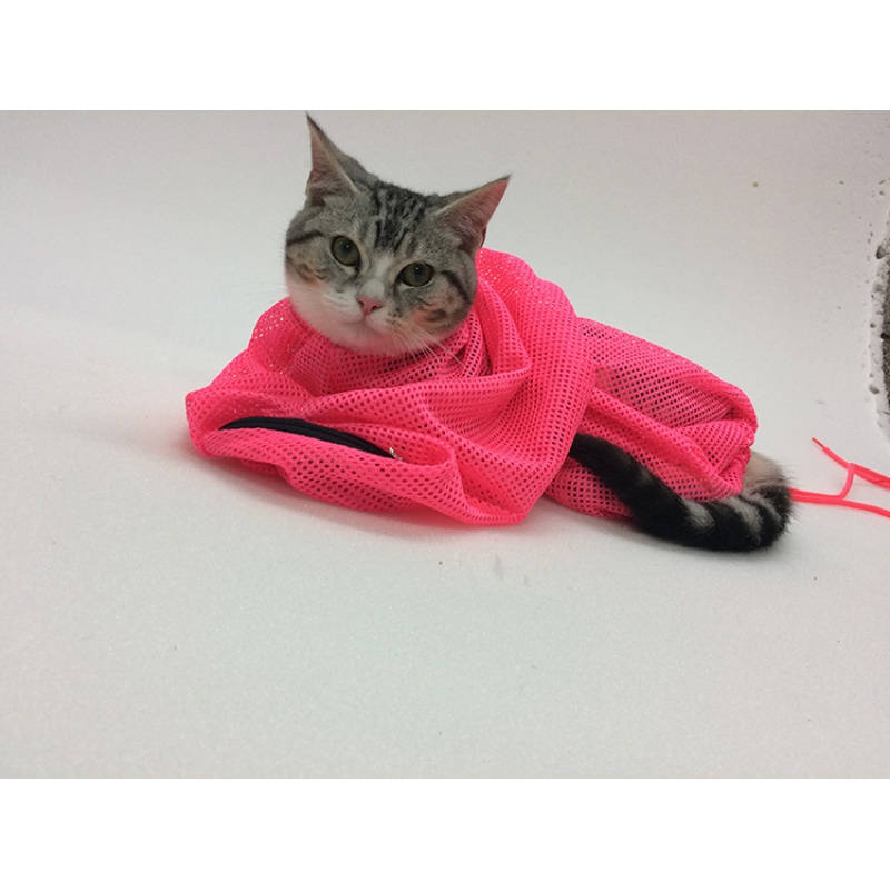 多功能猫咪洗澡袋子 猫咪固定袋 剪指甲掏耳朵防抓洗猫袋