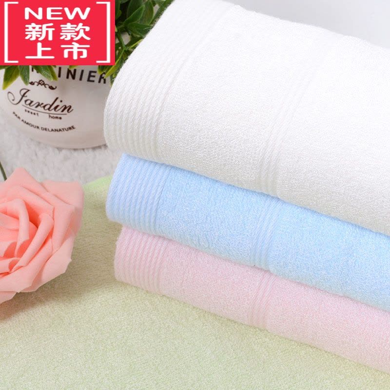 可莉允[5条5色]竹纤维儿童毛巾 学生女士洗脸巾 柔软吸水宝宝面巾图片