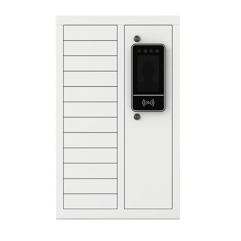 智能12位手机存放柜 手机寄存柜1.0mm厚抽指纹密码款