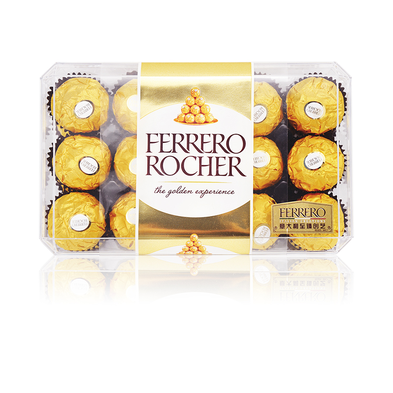 费列罗(Ferrero Rocher) 巧克力 榛果威化巧克力礼盒30粒375g婚庆礼盒喜糖情人节礼物高清大图