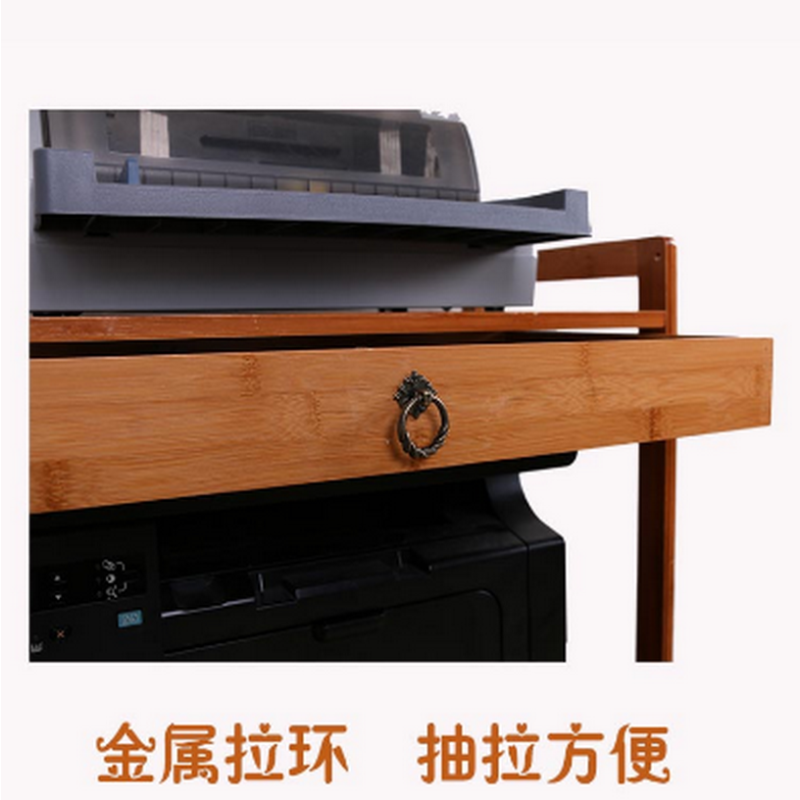 顶鸿DH-HY0561电脑主机柜机箱托架底座可移动柜子办公桌下矮柜置物架打印机架子 双层53*32*40cm