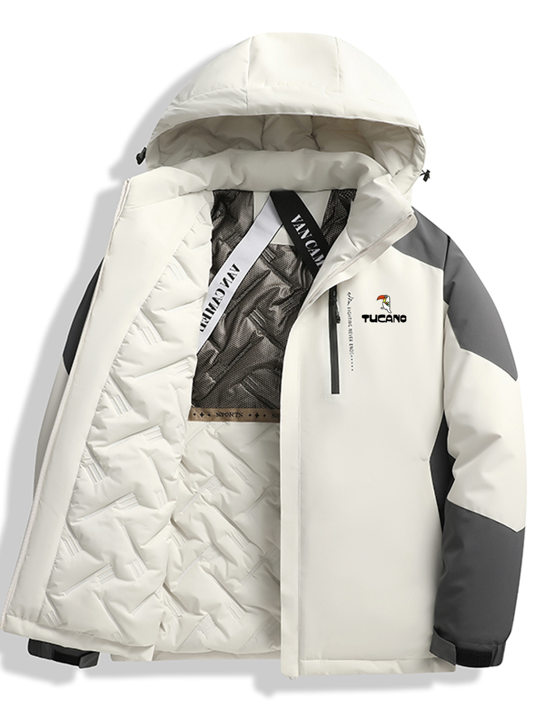 啄木鸟冲锋衣棉服外套男士秋冬季宽松加绒加厚棉衣服保暖夹克棉袄高清大图